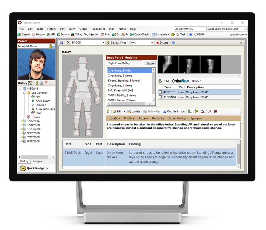 EHR PC Mockup