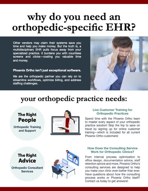 Why choose an orthopedic-specific EHR overview